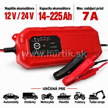 Nabíjač autobatérií CHARGER 12/24V 7,0A